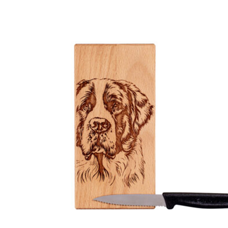 Messerbrett-Holzbrett-Bernhardiner-Hund-Zoom-Buche-Swiss-1