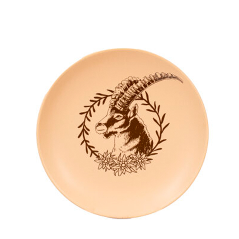 Vorspeiseteller-Teller-Steinbock-4er-Set-Alpen-Berge-Swiss-Kadastar-1